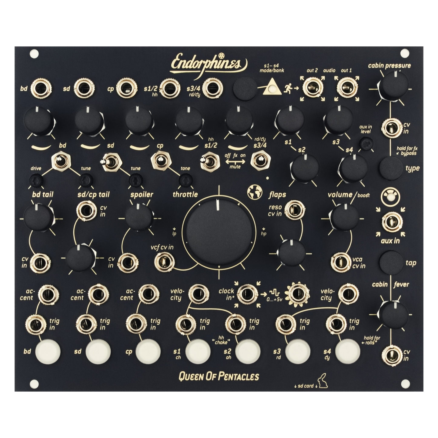 Endorphin.es Queen of Pentacles Black