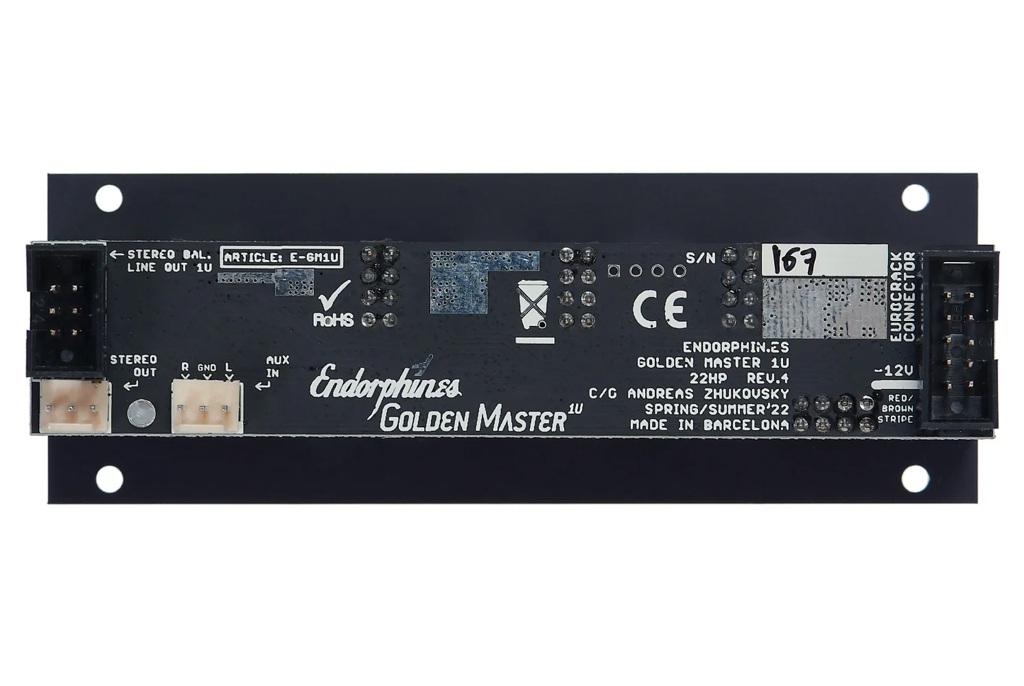 Endorphin.es 1U Golden Master Black