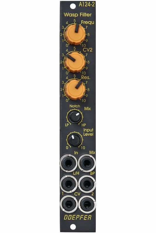 Doepfer A-124-2SE Wasp Filter SE black/yellow Slim Line