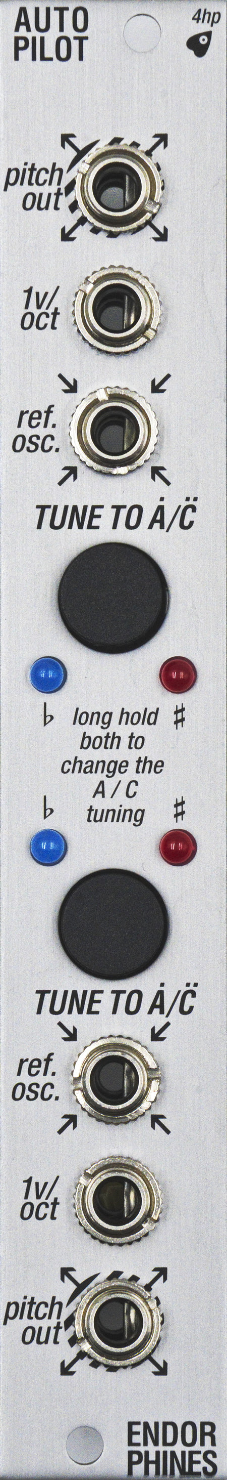 Endorphin.es Autopilot Silver - Eurorack tuner og autotune