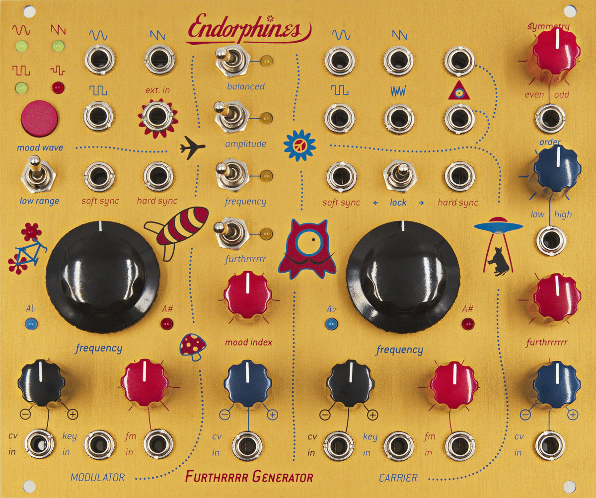 Endorphin.es Furthrrrr Generator Gold - Eurorack dual VCO
