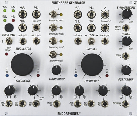 Endorphin.es Furthrrrr Generator Silver - Eurorack dual VCO