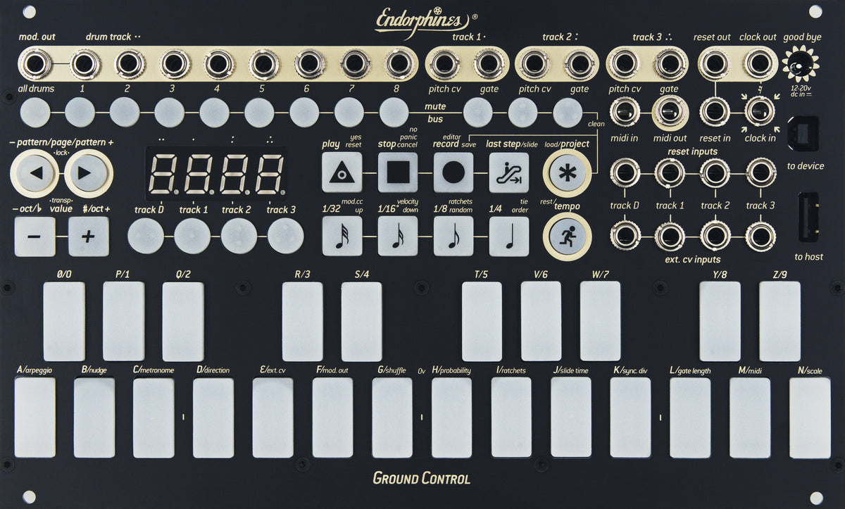 Endorphin.es Ground Control Black - Eurorack sequencer