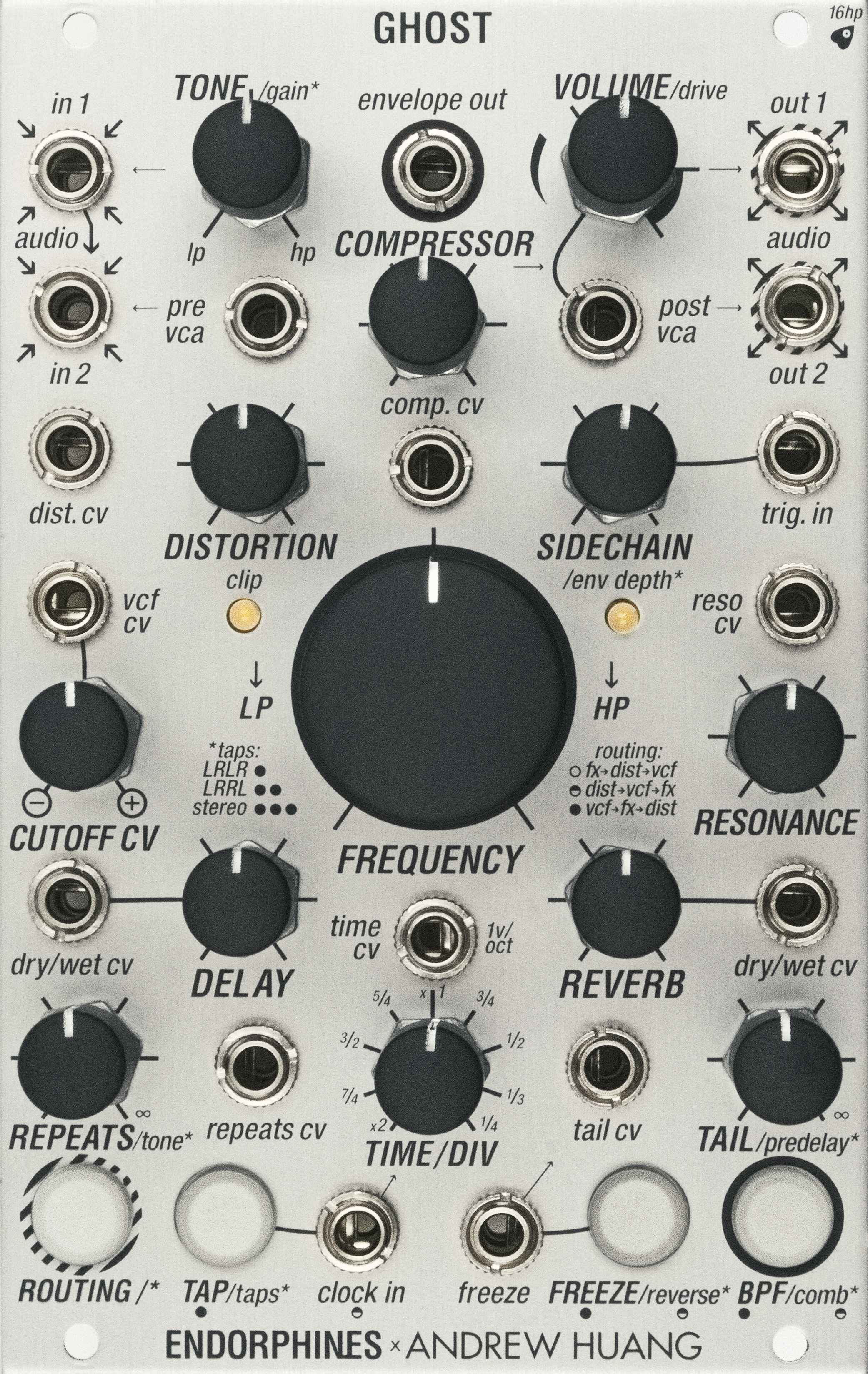 Endorphin.es Ghost Audio Processor Silver - Eurorack effektprosessor