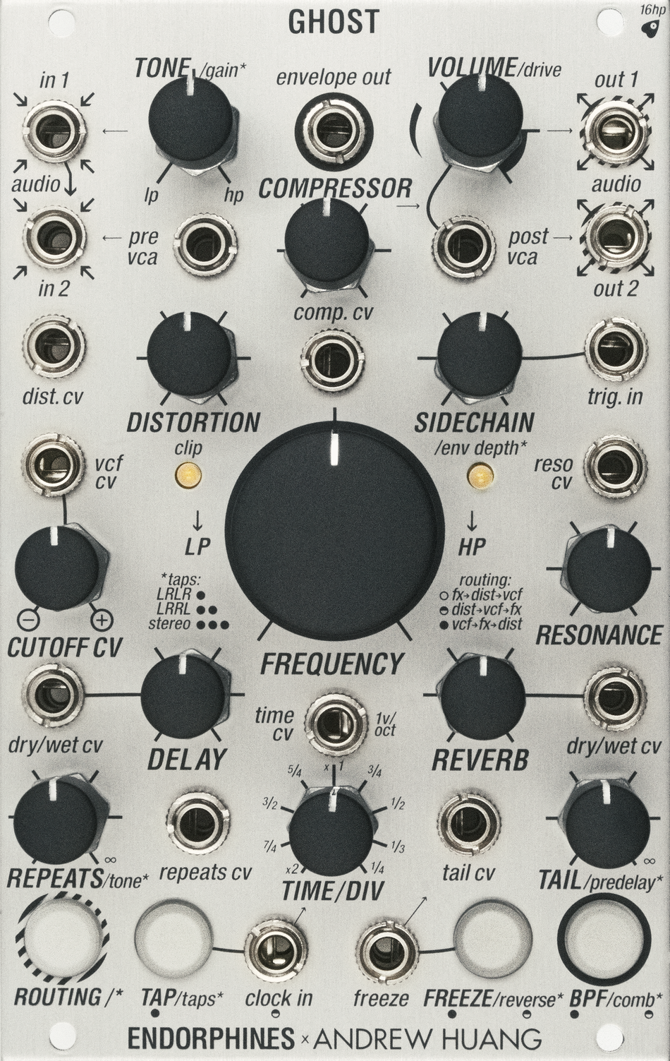 Endorphin.es Ghost Audio Processor Silver - Eurorack effektprosessor