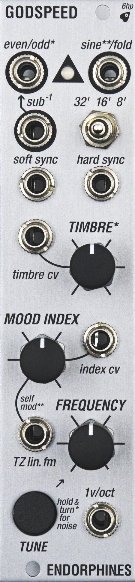 Endorphin.es Godspeed Silver - Eurorack oscillator