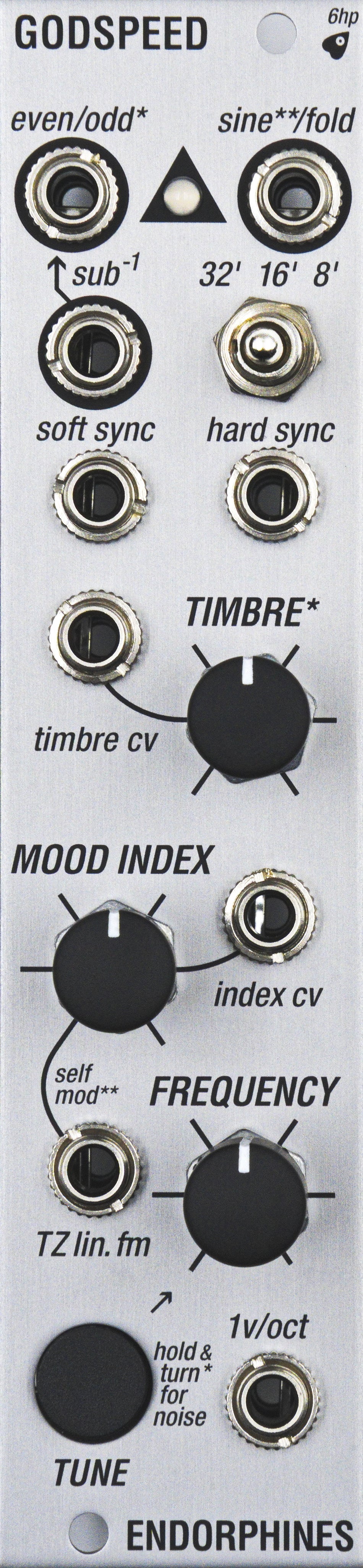 Endorphin.es Godspeed Silver - Eurorack oscillator