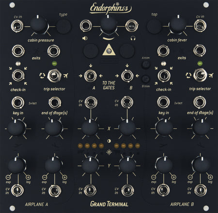 Endorphin.es Grand Terminal Black - Eurorack dual filter og effektprosessor