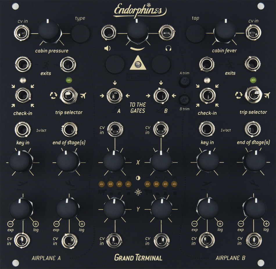 Endorphin.es Grand Terminal Black - Eurorack dual filter og effektprosessor