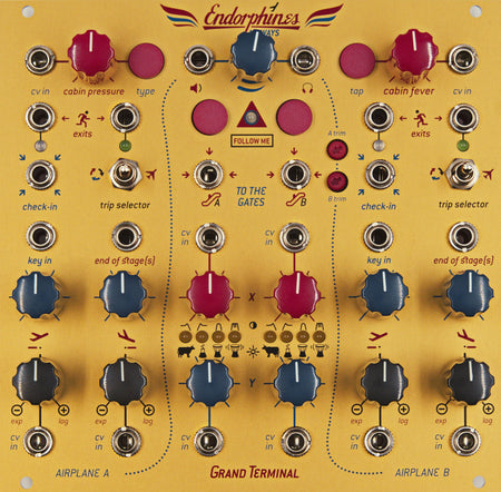 Endorphin.es Grand Terminal Gold - Eurorack dual filter og effektprosessor