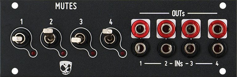 Befaco x DivKid Mutes mk2 - 1U panel front