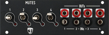 Befaco x DivKid Mutes mk2 DIY - 1U panel front