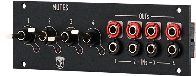 Befaco x DivKid Mutes mk2 - 1U panel side