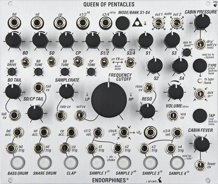 Endorphin.es Queen of Pentacles Silver - Eurorack trommemodul