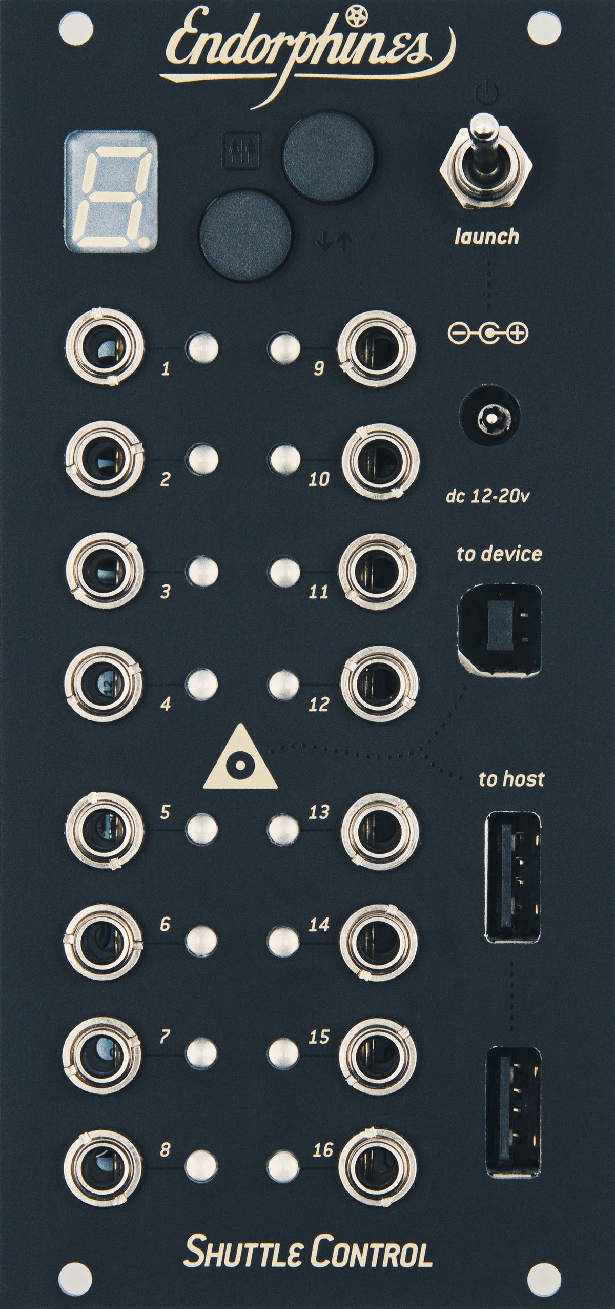 Endorphin.es Shuttle Control Black - Eurorack USB/MIDI til CV-omformer