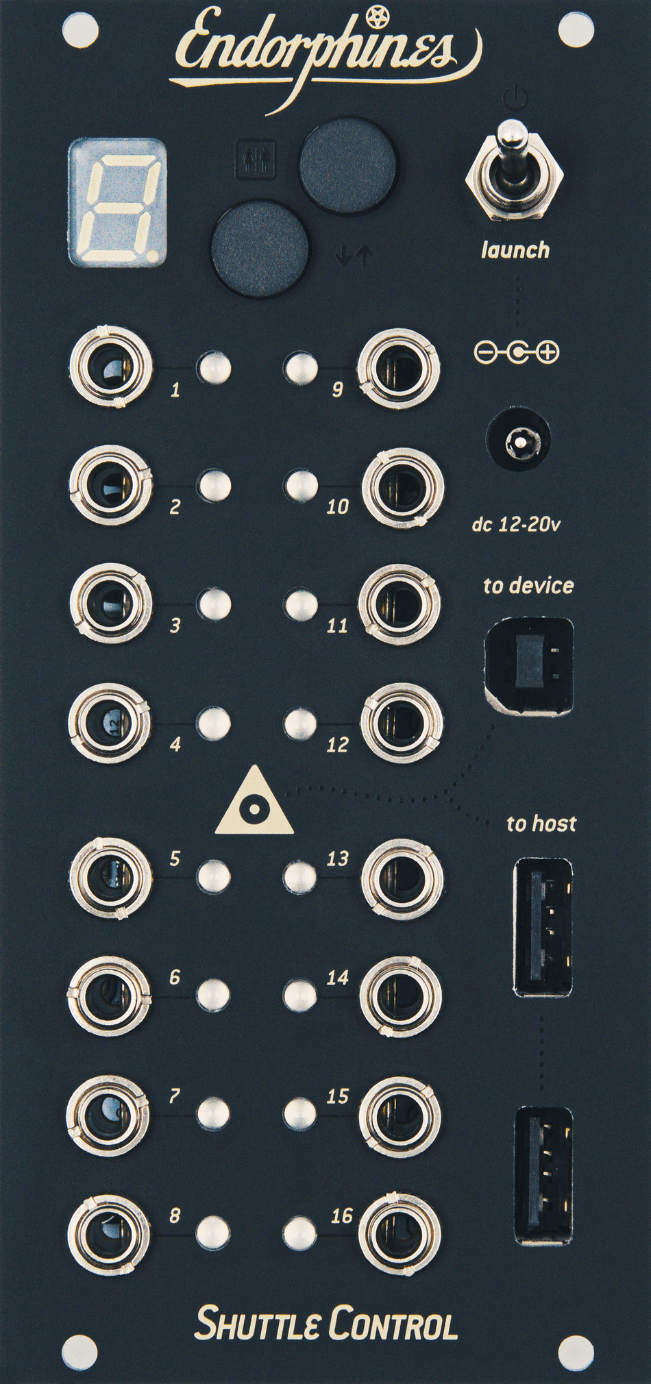 Endorphin.es Shuttle Control Black - Eurorack USB/MIDI til CV-omformer