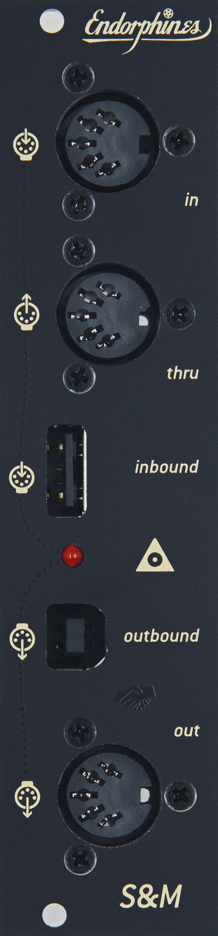 Endorphin.es Shuttle Mate Black - Eurorack MIDI-merger og USB-host
