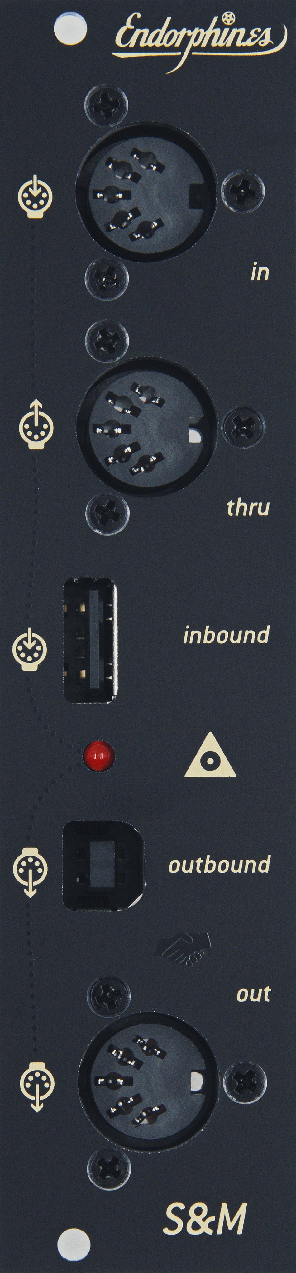 Endorphin.es Shuttle Mate Black - Eurorack MIDI-merger og USB-host