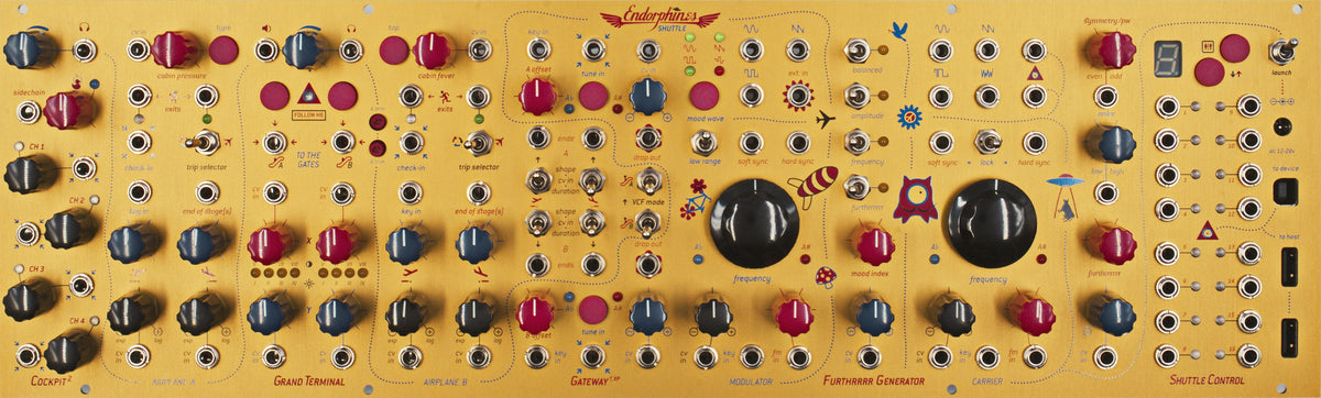 Endorphin.es Shuttle System Gold - Eurorack performance-system