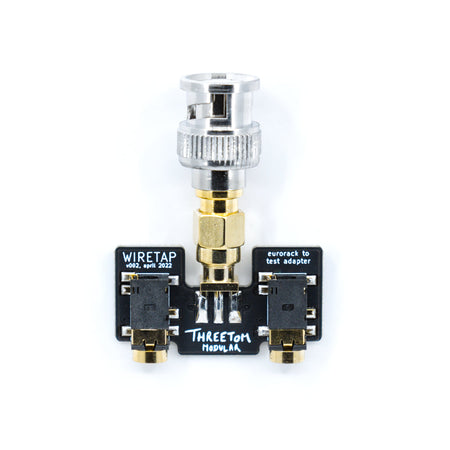 Threetom Wiretap v002 BNC-adapter sett ovenfra