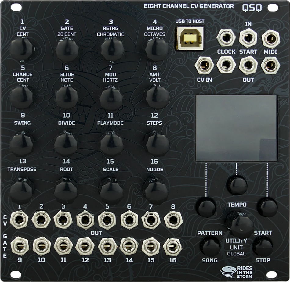 Rides In The Storm QSQ 8 channel CV/gate sequencer