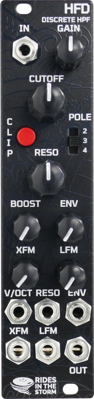 Rides In The Storm HFD Discrete Analog Four pole hi-pass filter