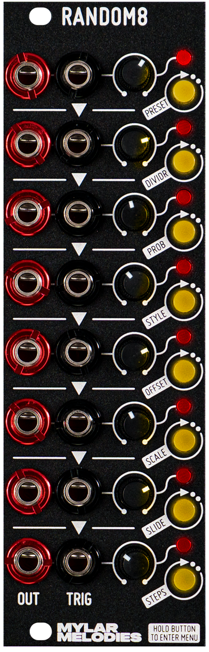 Befaco x Mylar Melodies RANDOM8 Eurorack Random Voltage Generator